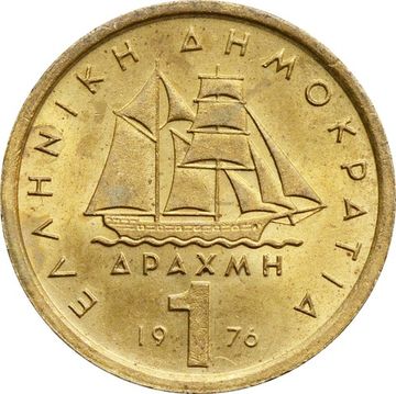 1 драхма 1976 Греция