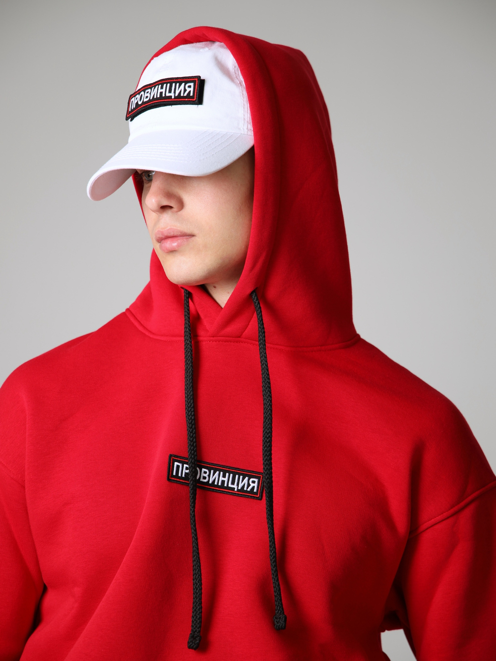 Купить худи мужское красное провинция