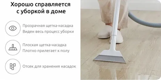 Многофункциональный пылесос Deerma Vacuum Cleaner TJ200W 800 Вт
