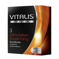 Презервативы С согревающим эффектом №3 Vitalis Premium Stimulation&Warming