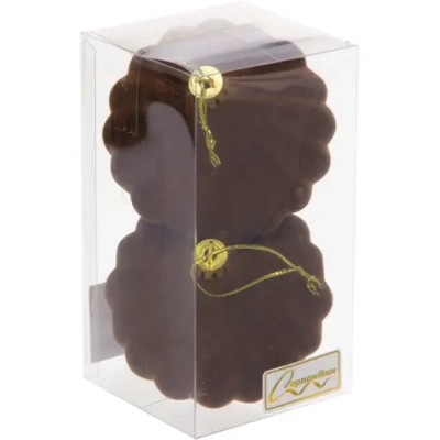 Набор ёлочных украшений VELOUR «Волшебная юла» 8 см (набор 2 шт), Шоколад