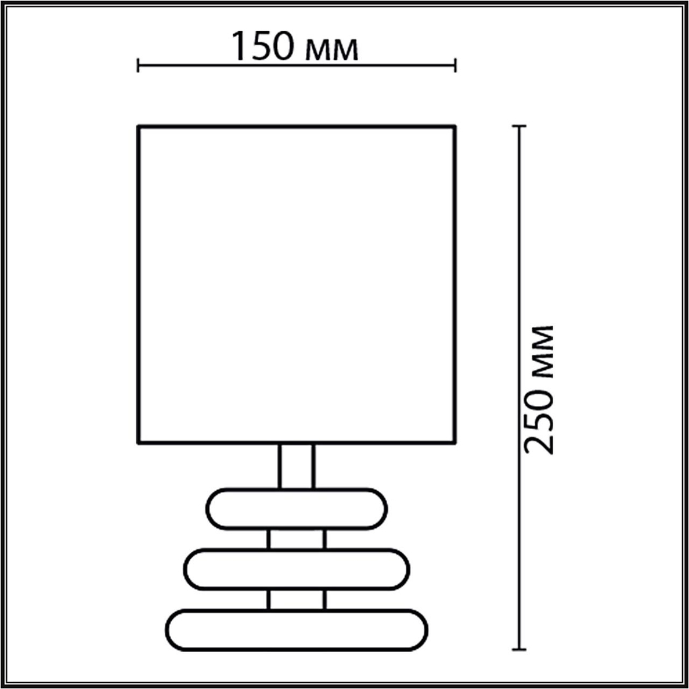8126/1T LN Настольная лампа E14 1*40Вт 220В IP20 COMFI