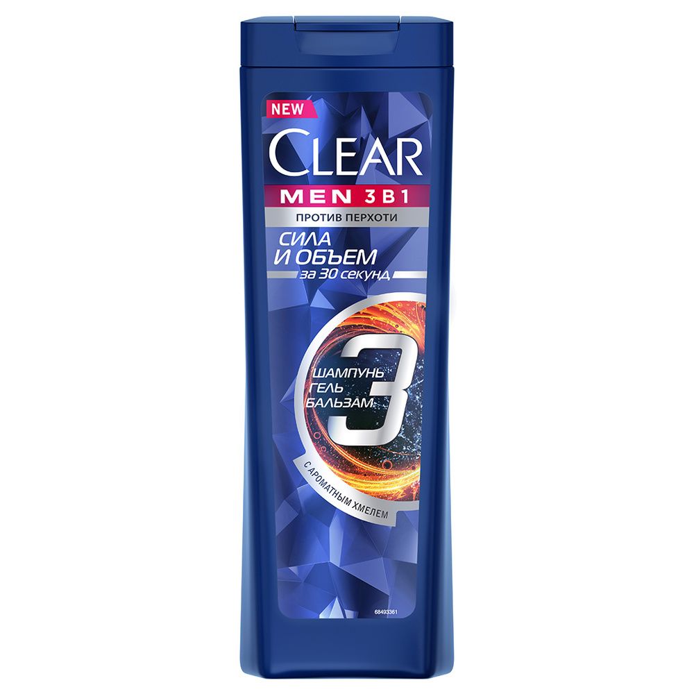 Шампунь "CLEAR" сила и объем 400мл