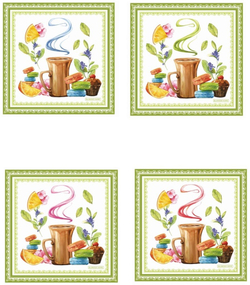 Салфетки 40x40 Blonder Home Tea Time США-Россия