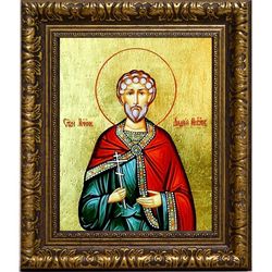 Андрей Месукевийский Грузинский мученик. Икона на холсте.