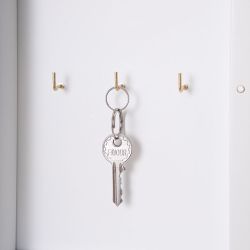 Полка ключница Oliva Branch (Олива Бранч) 2 Айс Античное серебро