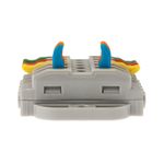 Клемма СМК 222-425P проходная 5 полюсов, с монтажной площадкой (0,08-4 мм²), серая (20 шт./уп.) REXA