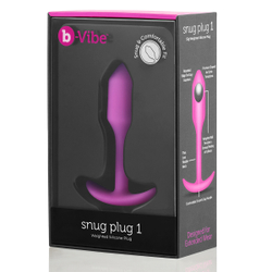 b-vibe Snug Plug 1 - Анальная пробка для ношения
