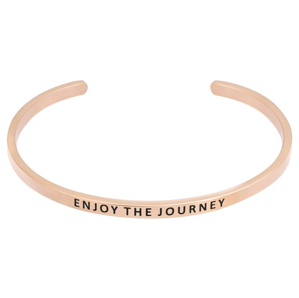 Браслет Enjoy the Journey, розовая позолота