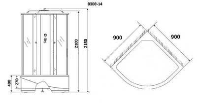 Душевая кабина Niagara NG-8308