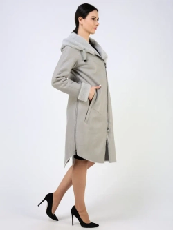 Дубленка зимняя натуральная с капюшоном