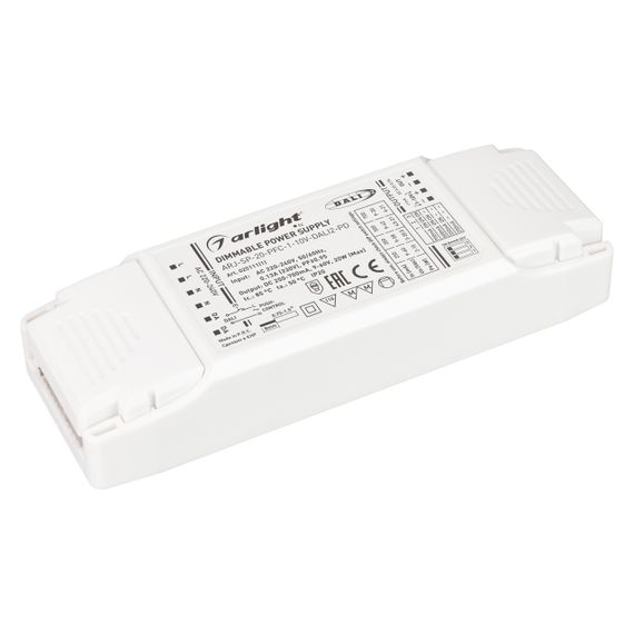 Драйвер Arlight ARJ-SP-20-PFC-1-10V-Dali2-PD 9-60V 20W IP20 0,25-0,7A 025111(1)