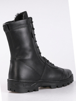 Зимние берцы с нат. мехом 5023-03 ЧЕРНЫЙ