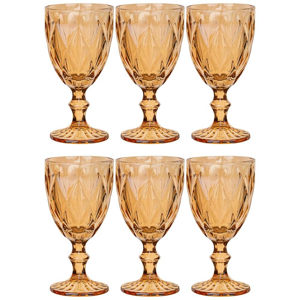 НАБОР БОКАЛОВ ДЛЯ ВИНА "РОМБО" 6ШТ. 320МЛ. / В=17 СМ. (КОР=8НАБ.)