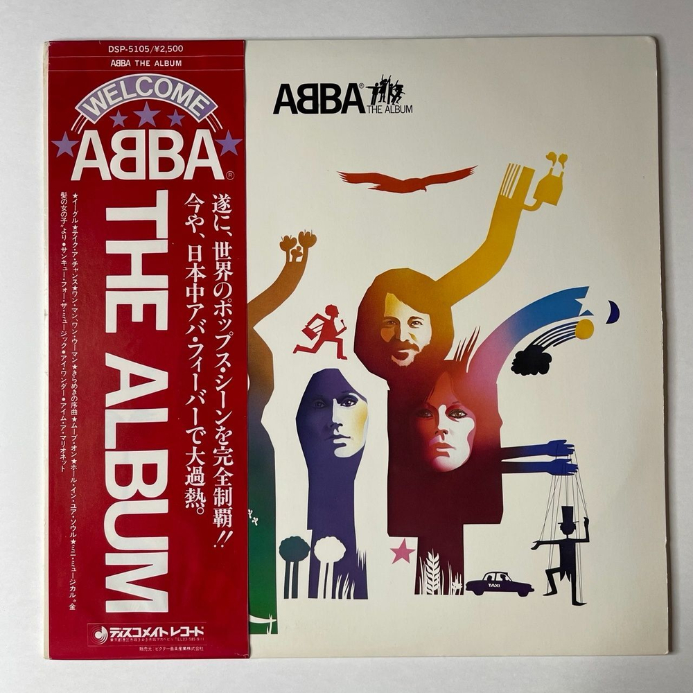 Винтажная виниловая пластинка LP ABBA АББА The Album Альбом (Japan 1978) (Red Obi) Move On