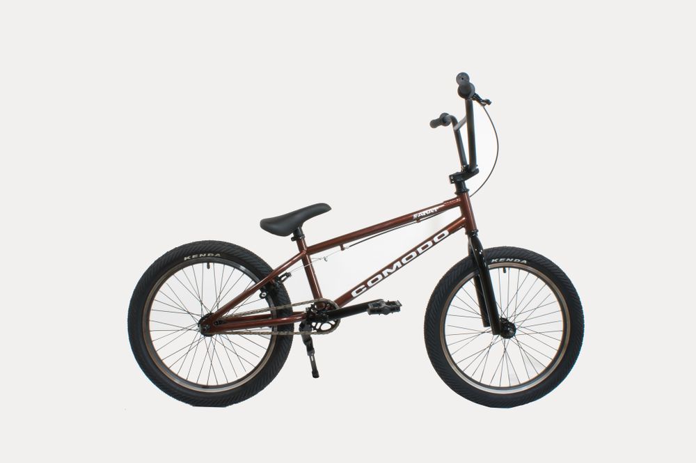 Велосипед 20&quot; COMODO BMX FANAT ободной тормоз 1-скорость коричневый металлик