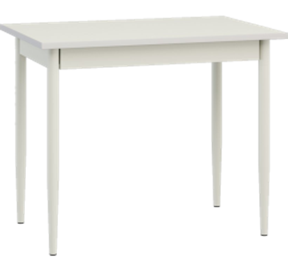 Стол Lerosco-10 523 дуб аляска , кромка черный, царга венге, опора конус черный RAL9005 LEROSCO