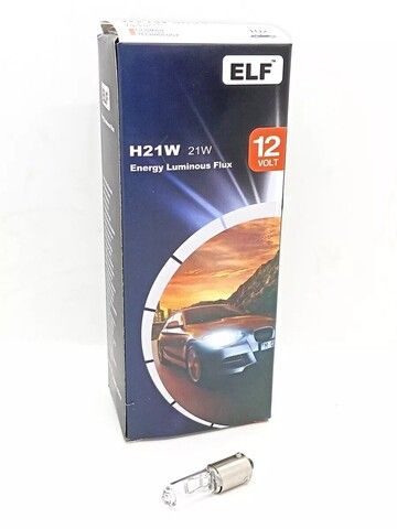 Галогенная лампа ELF H21W 12V 21W BAY9s (1 шт)