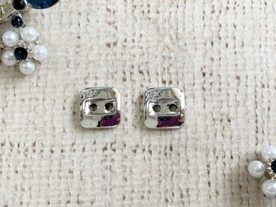 Пуговицы блузочные под металл, d 1 см, 2 прокола