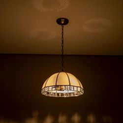 Citilux Шербург-1 CL440132 Люстра витражная подвесная Бронза