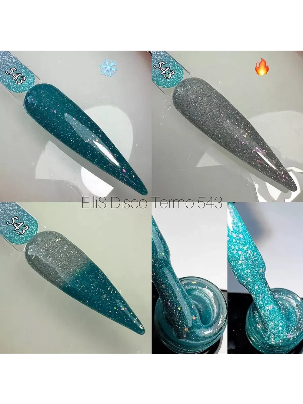 ElliS гель-лак Disko Termo 543 10мл