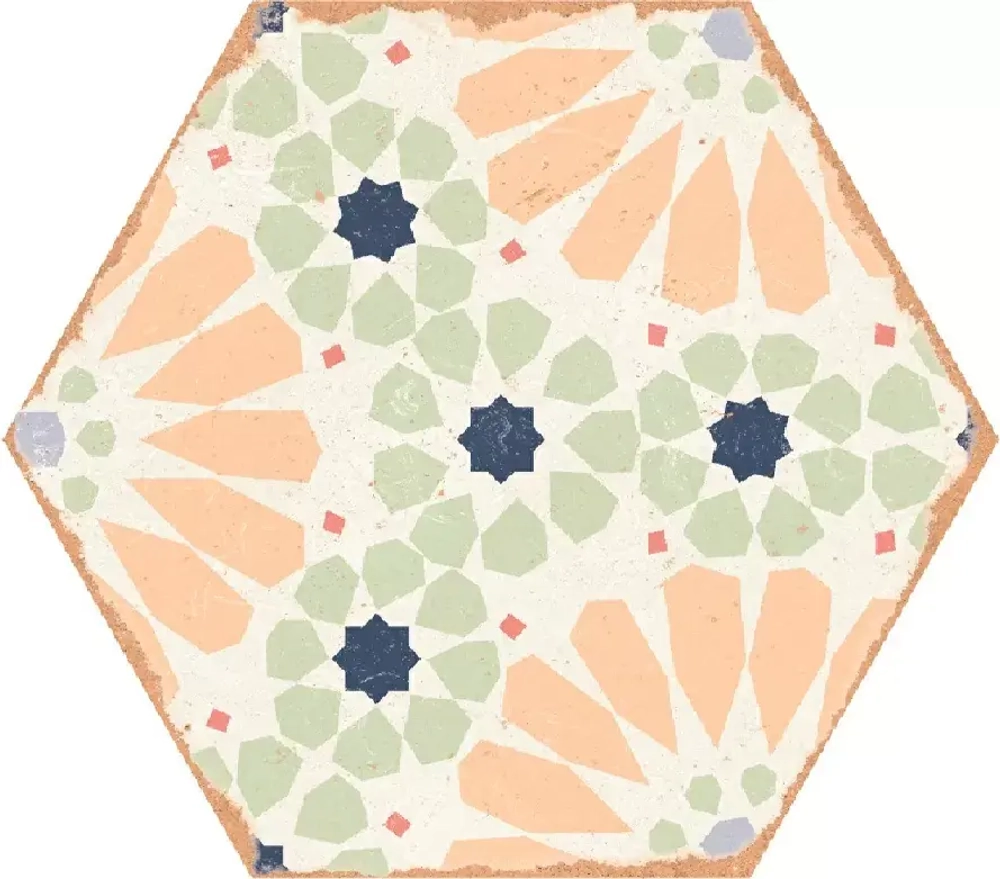 Ennface Pattern Kaleidoscope Green 22x25