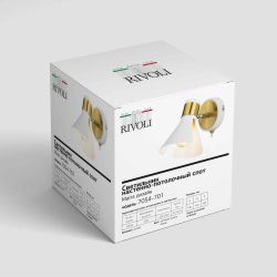 Светильник настенно-потолочный спот Rivoli Maira 7054-701 1 х Е14 40 Вт поворотный с выключателем | Rivoli