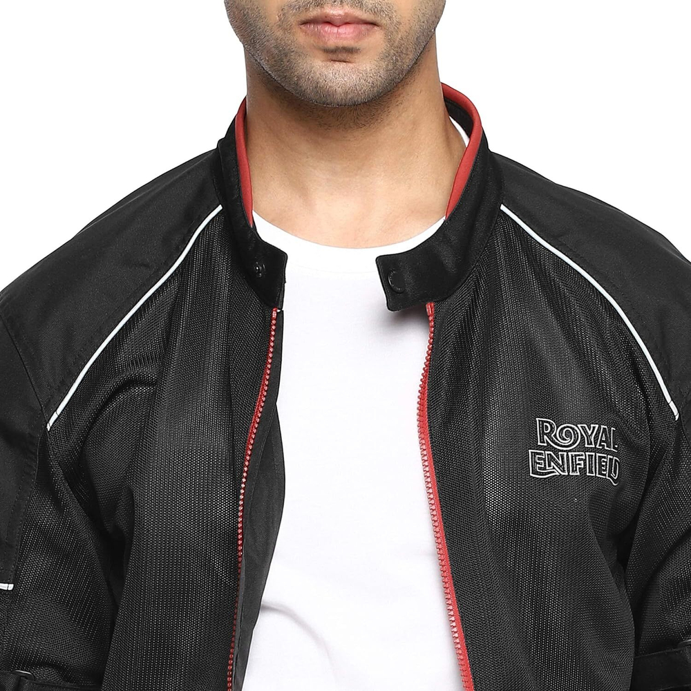 Куртка мужская текстильная Royal Enfield, цвет - черный, размер - XL, арт. RRGJKM000004 (JKSS20R01BLACK)
