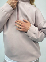 Костюм с поло пудра