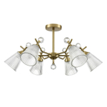 8046/6C CLASSI LN25 77 латунь/прозрачное стекло Люстра потолочная Е14 6*40W 220V AURICA