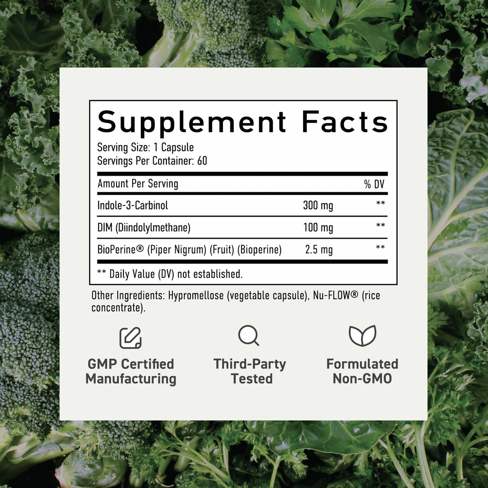 SMNutrition, DIM + I3C, 60 капсул
