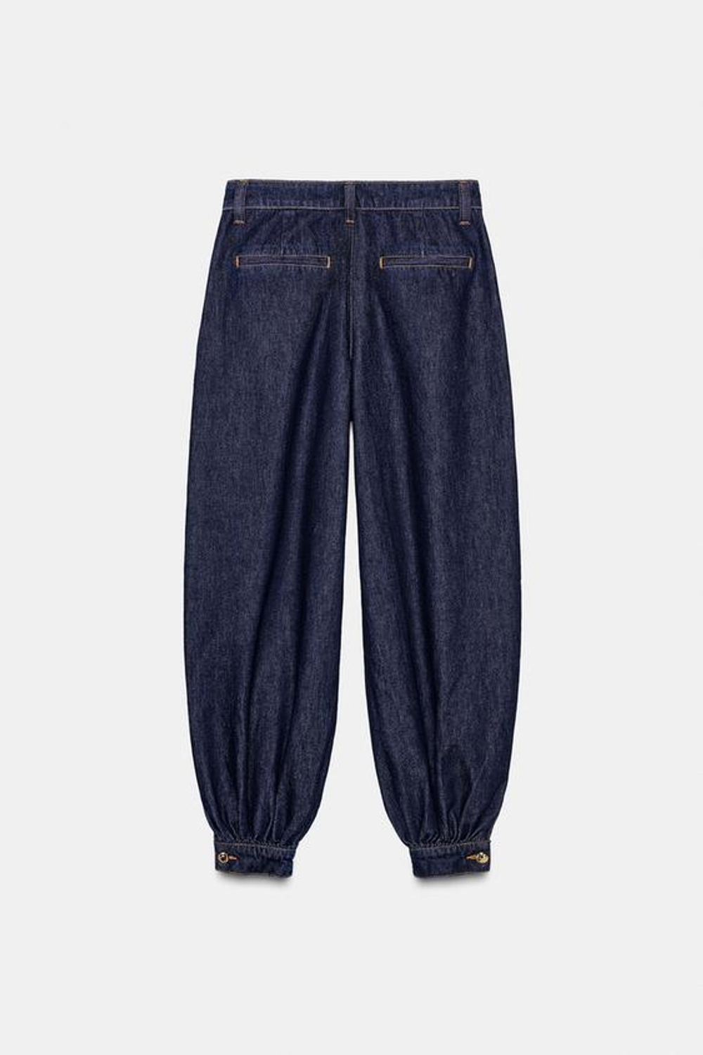 ZARA ДЖИНСЫ-БАГГИ, СИНИЙ