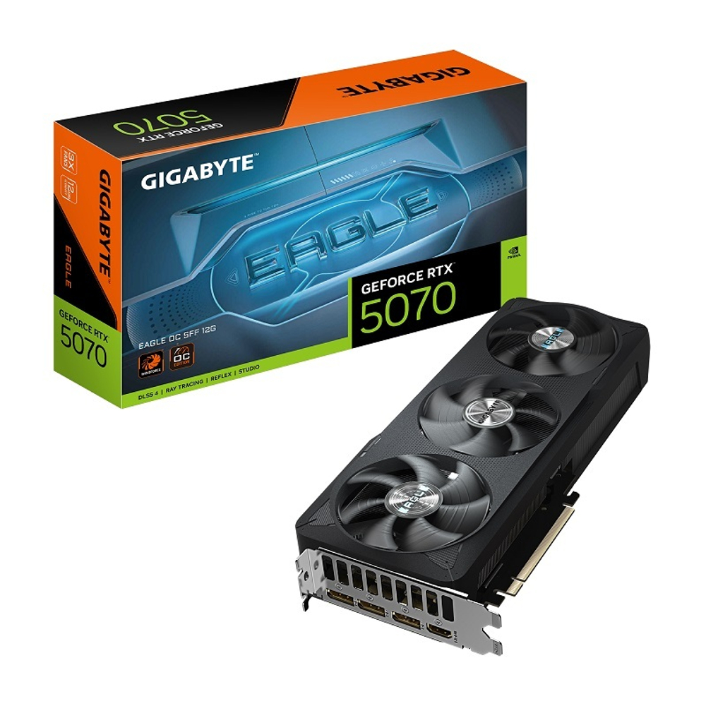 Видеокарта PCI-E GIGABYTE GeForce RTX 5070 EAGLE OC SFF (GV-N5070EAGLE OC-12GD)