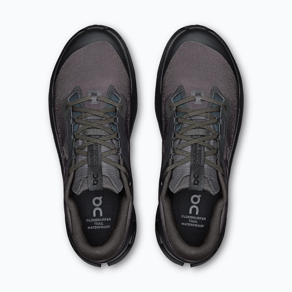 Кроссовки для бега On Cloudsurfer Trail 2 Waterproof black/black