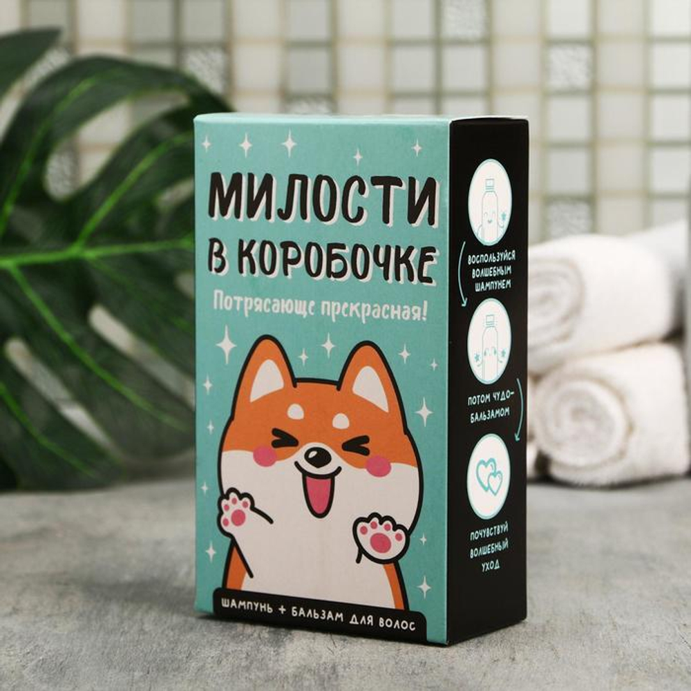 Подарочный набор «Милости в коробочке»: шампунь и бальзам
