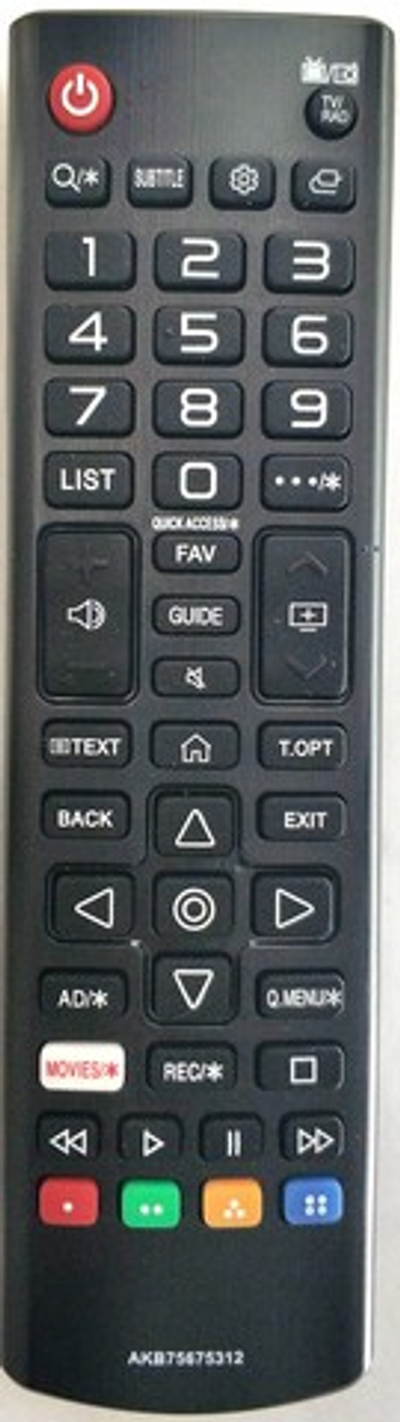Пульт ДУ AKB75675312 для телевизора LG