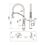 Смеситель Omoikiri Makkari 2 Plus-SB-GM-BL