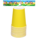 Стакан бумажный 0,2л в наборе 10 шт «Праздничный день», желтый