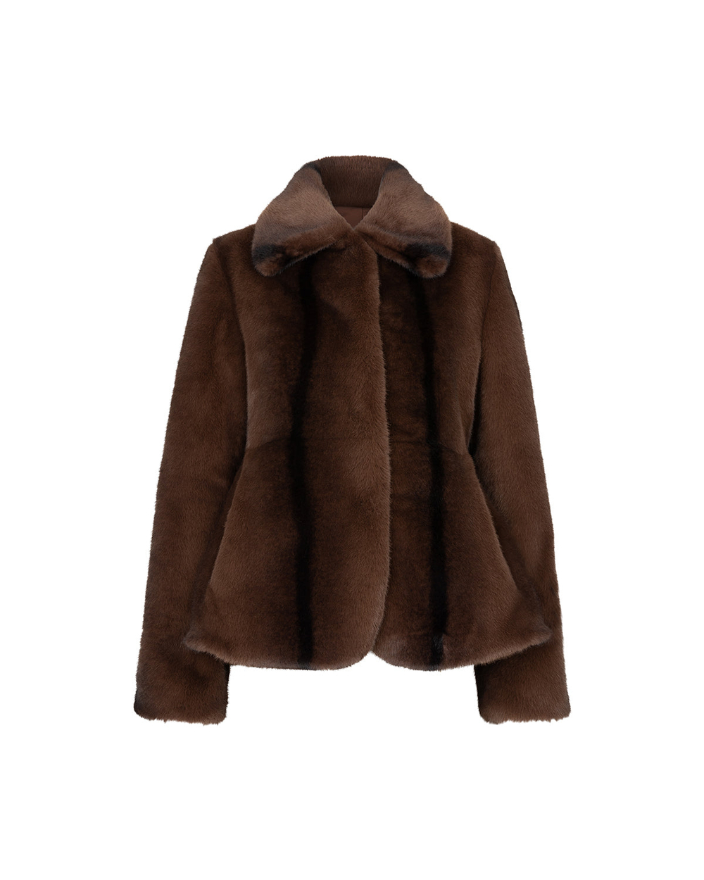 CARELLI КОРОТКОЕ ПАЛЬТО, ТЕМНО-КОРИЧНЕВЫЙ