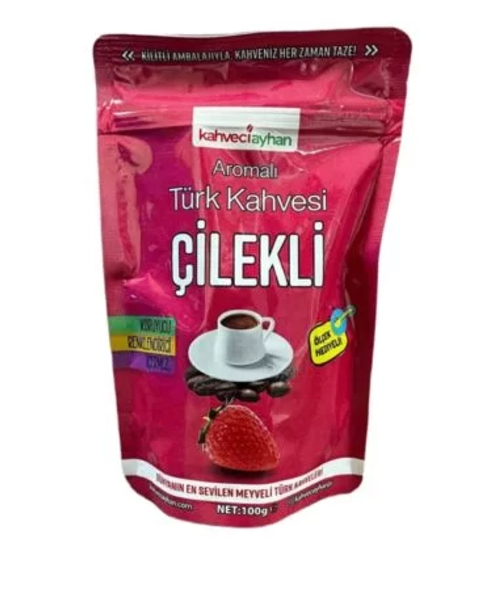 Кофейный напиток со вкусом клубники, Kahveciayhan, 100гр