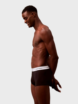 Мужские трусы Calvin Klein боксеры-транки Icon Modal Mesh 3-Pack Low Rise Black