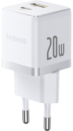 Зарядное устройство Baseus Palm USB Type-C, USB белый