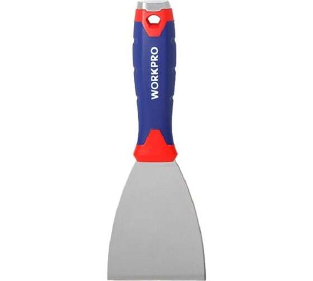 Шпатель WORKPRO гибкий, нержавеющая сталь, 100 мм WP321012