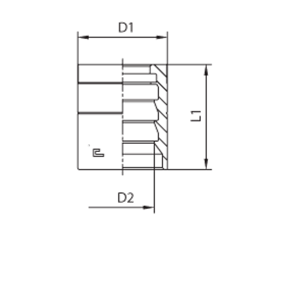 Муфта DN 10 1SN/2SC с зачисткой NEW
