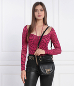 Кожаная сумка через плечо ROUND CLICK MINI VITELLO MORBI Pinko - черный(101969 A0QO)