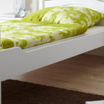 Кровать, 90х200, Рита, детская и взрослая, односпальная, из массива дерева, с основанием, белый, Dipriz