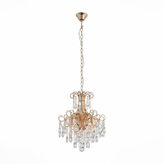 SL846.203.06 Люстра подвесная ST-Luce Золотистый/Прозрачный E14 6*40W ORECCHINI