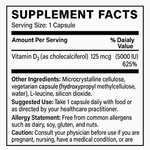 Vitamin D3 5,000 IU 100 капсул Biogeek