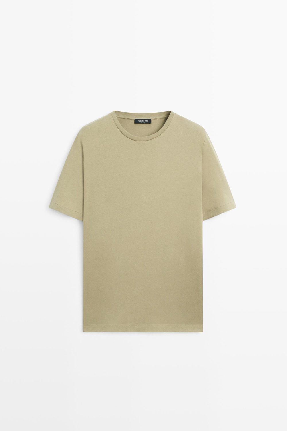Massimo Dutti из 100% хлопка с декоративными деталями на плечах, светло-зеленый