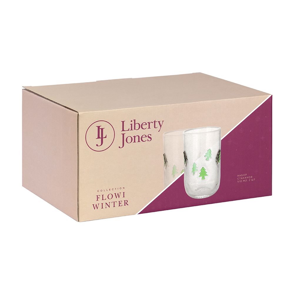 Набор стаканов Flowi Winter, 510 мл, 2 шт.